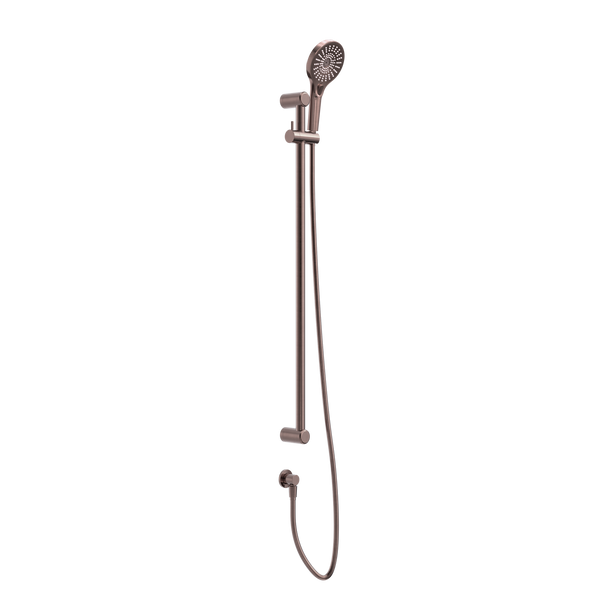 Mecca Care 25mm Grab Rail And Adjustable Shower Rail Set 900mm Brushed Bronze