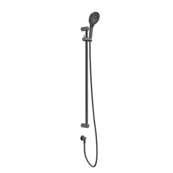 Mecca Care 25mm Grab Rail and Adjustable Shower Rail Set 900mm Brushed Gunmetal