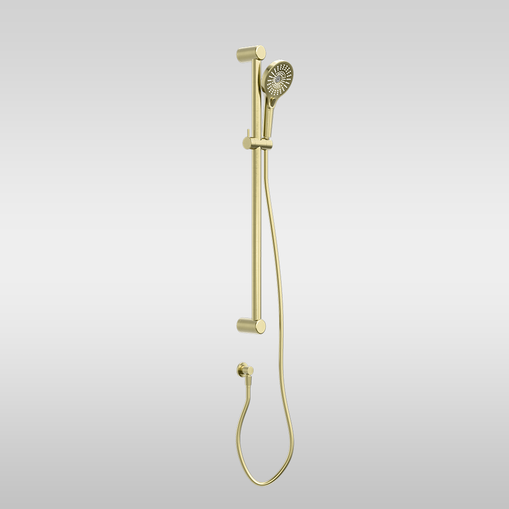 Mecca Care 32mm Grab Rail and Adjustable Shower Rail Set 900mm Brushed Gold