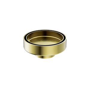 100mm Round Tile Insert Floor Waste 50mm Outlet Brushed Gold - Brushed Gold