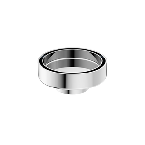 100mm Round Tile Insert Floor Waste 50mm Outlet Chrome - Chrome