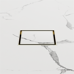 Tile Insert Floor Waste 50mm Outlet Brushed Gold - Brushed Gold