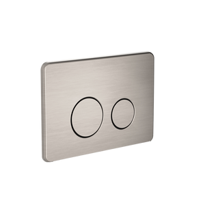 In Wall Toilet Push Plate Brushed Nickel - Brushed Nickel