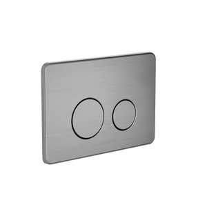 In Wall Toilet Push Plate Brushed Gunmetal - Gunmetal