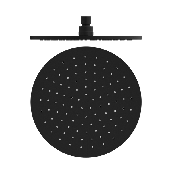 Round Shower Head 250mm Matte Black
