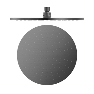 Round Shower Head 300mm Brushed Gunmetal - Brushed Gunmetal