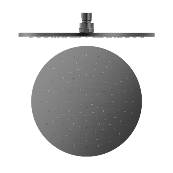 Round Shower Head 300mm Brushed Gunmetal