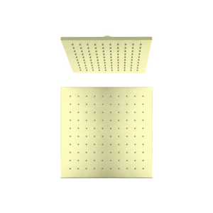 Square Shower Head 250mm Brushed Gold - Brushed Brass Gold