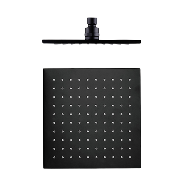 Square Shower Head 250mm Matte Black