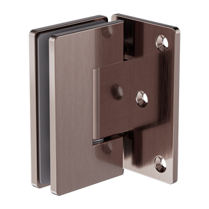 90 Degree Glass To Wall Shower Hinge 10mm Glass Brushed Bronze - Brushed Bronze