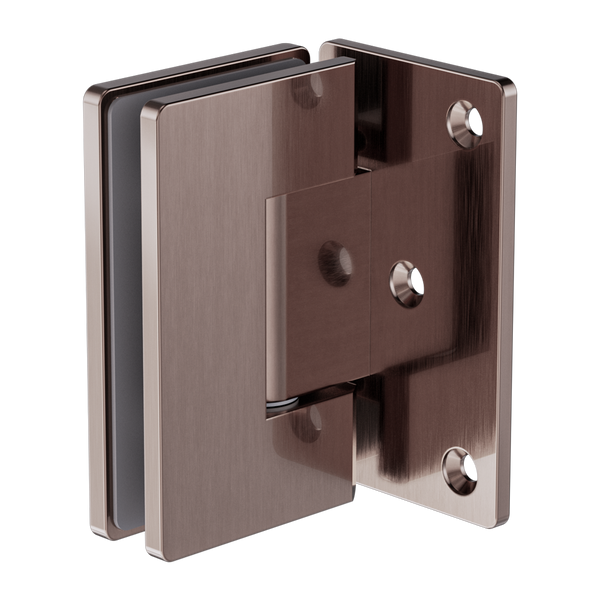 90 Degree Glass To Wall Shower Hinge 10mm Glass Brushed Bronze