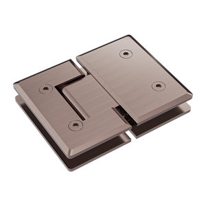 180 Degree Glass To Glass Shower Hinge 10mm Glass Brushed Bronze - Brushed Bronze