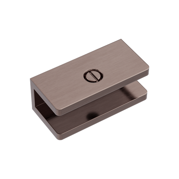 Shower U Bracket 10mm Glass Brushed Bronze