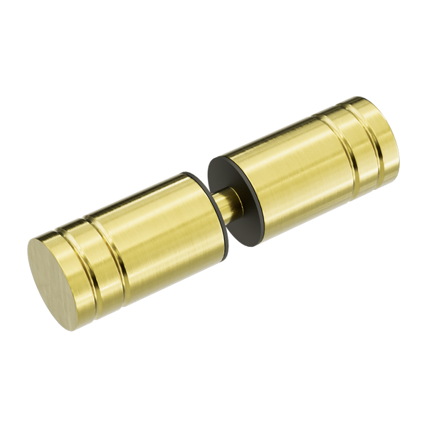 Round Shower Knob Brushed Gold