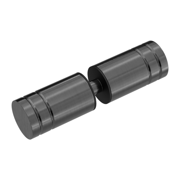 Round Shower Knob Brushed Gunmetal
