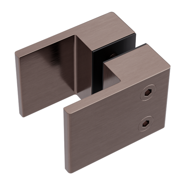 Square Shower Knob Handle Brushed Bronze