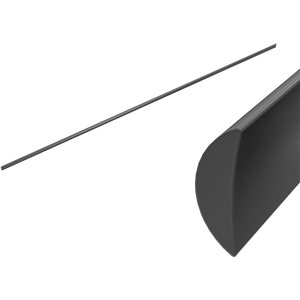 Half Round Water Seal Rail 750mm Gun Metal - Brushed Gunmetal