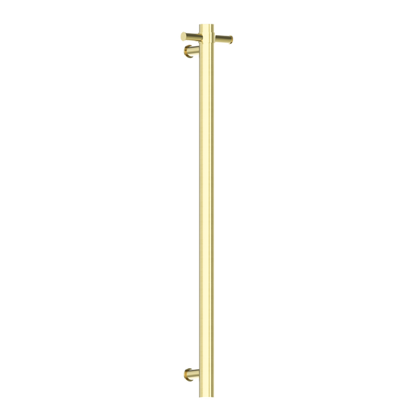 Heated Vertical Towel Rail Brushed Gold