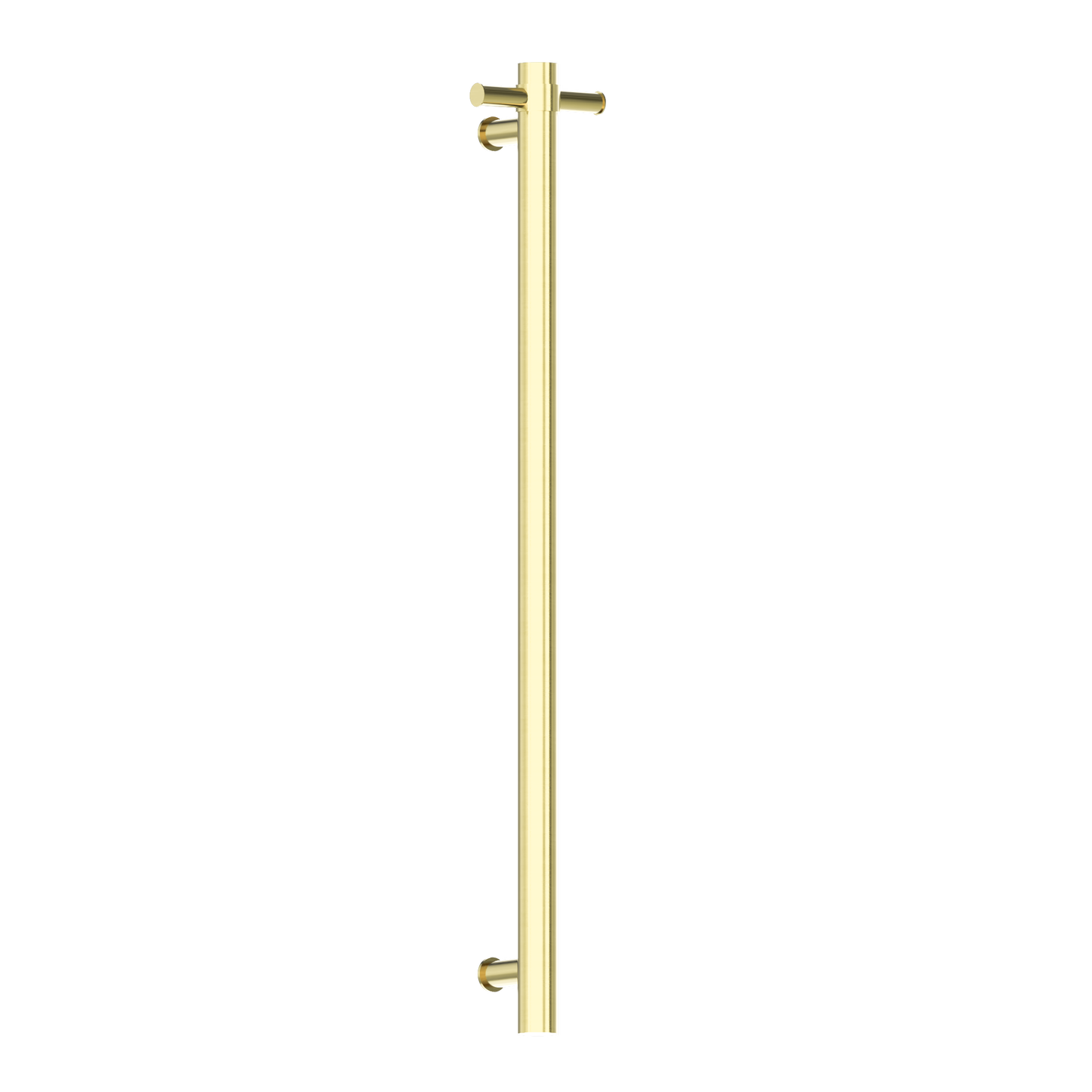 Heated Vertical Towel Rail Brushed Gold