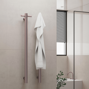 Non-Heated Vertical Towel Rail Brushed Bronze - Brushed Bronze
