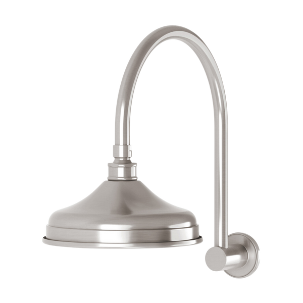 Nostalgia Vintage Shower Arm & Rose Brushed Nickel