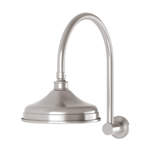 Nostalgia Vintage Shower Arm & Rose Brushed Nickel - Brushed Nickel