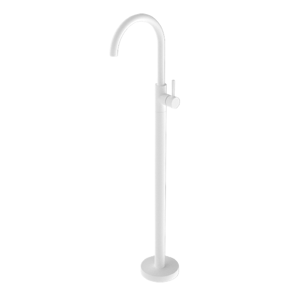 Mecca Freestanding Bath Mixer Matte White