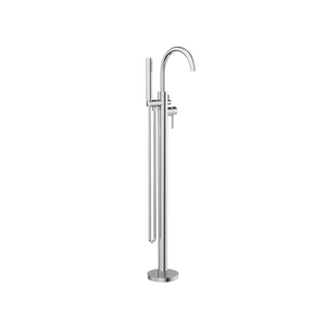 Mecca Round Freestanding Mixer With Hand Shower Chrome - Chrome