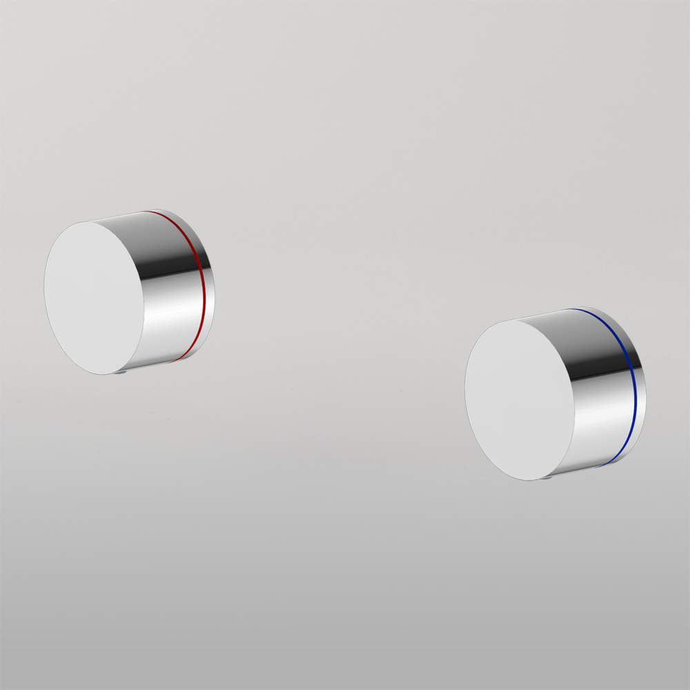 Kara Wall Top Assemblies Chrome