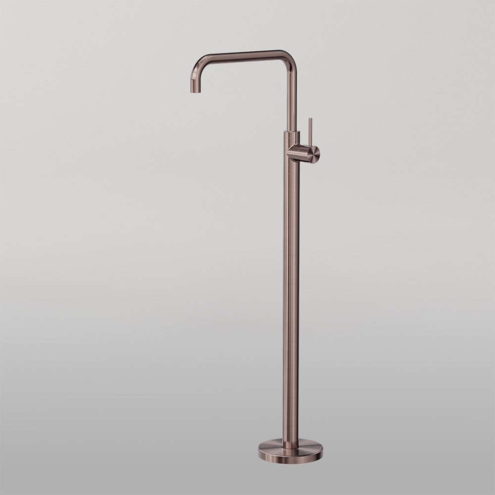 Mecca Freestanding Bath Mixer Square Shape Brushed Bronze