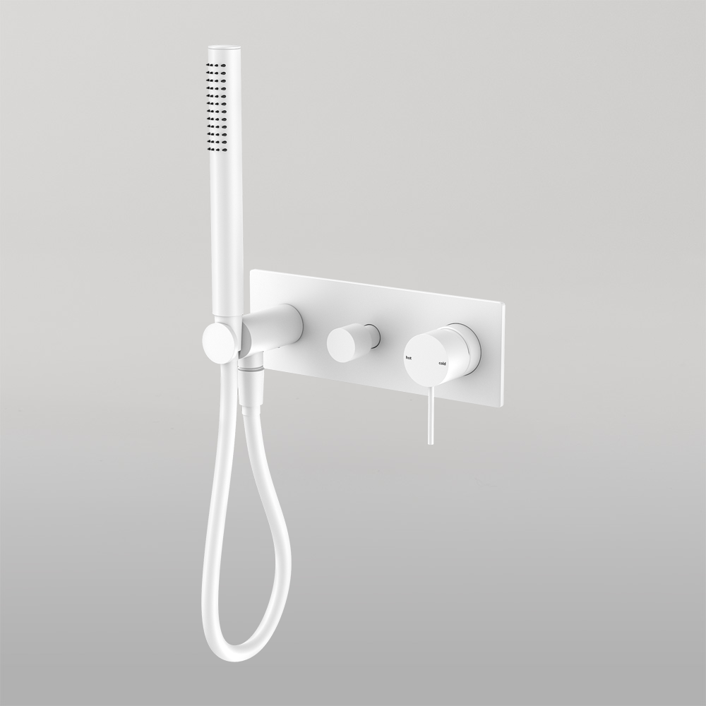Mecca Shower Mixer Divertor System Matte White
