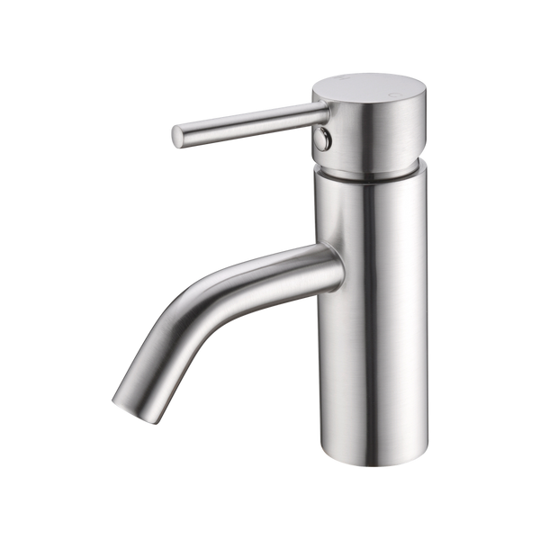 Dolce Basin Mixer Stylish Spout Brushed Nickel