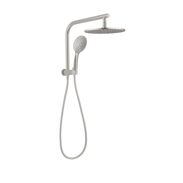 Mecca 2 In 1 Twin Shower Brushed Nickel