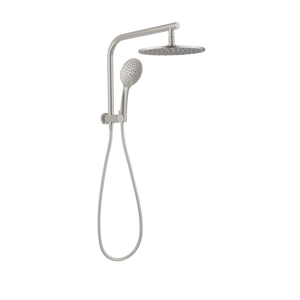 Mecca 2 In 1 Twin Shower Brushed Nickel - Brushed Nickel