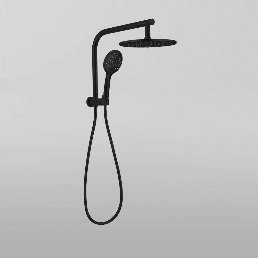 Mecca 2 In 1 Twin Shower Matte Black