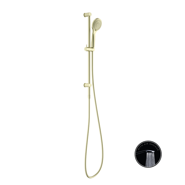 Opal Shower Rail With Air Shower Brushed Gold