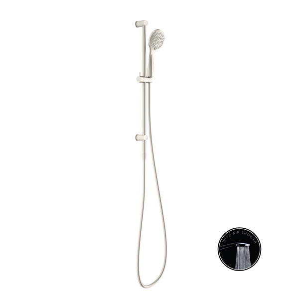 Opal Shower Rail With Air Shower Brushed Nickel