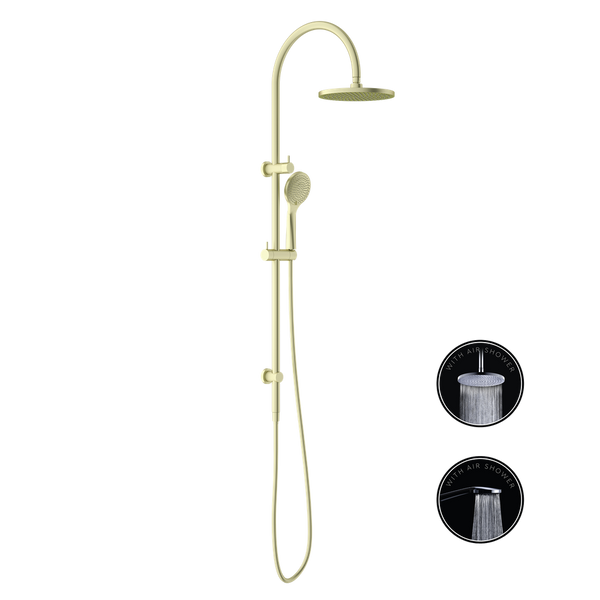Opal Twin Shower With Air Shower Brushed Gold