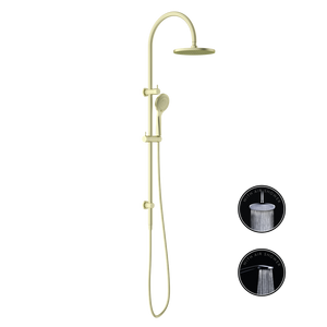 Opal Twin Shower With Air Shower Brushed Gold - Brushed Gold