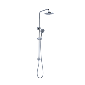 Dolce Round Twin Shower Bottom Inlet Chrome - Chrome