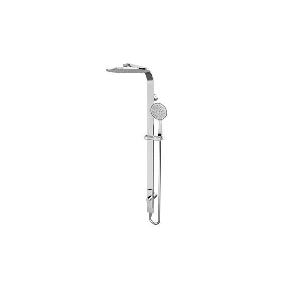Astra Rain Round Twin Shower Single Hose Chrome