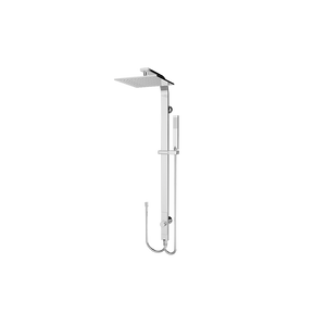 Astra Rain Square Twin Shower Double Hose Chrome - Chrome