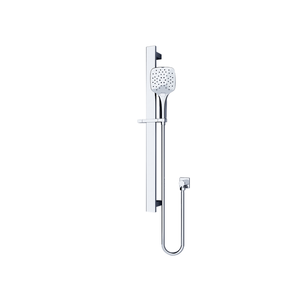 Rain Square 3 Function Shower Rail Chrome