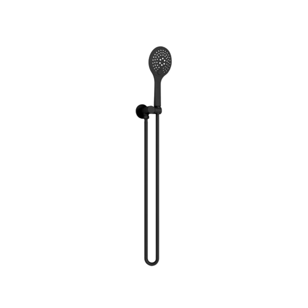 Rain 3 Function Shower On Bracket Matte Black