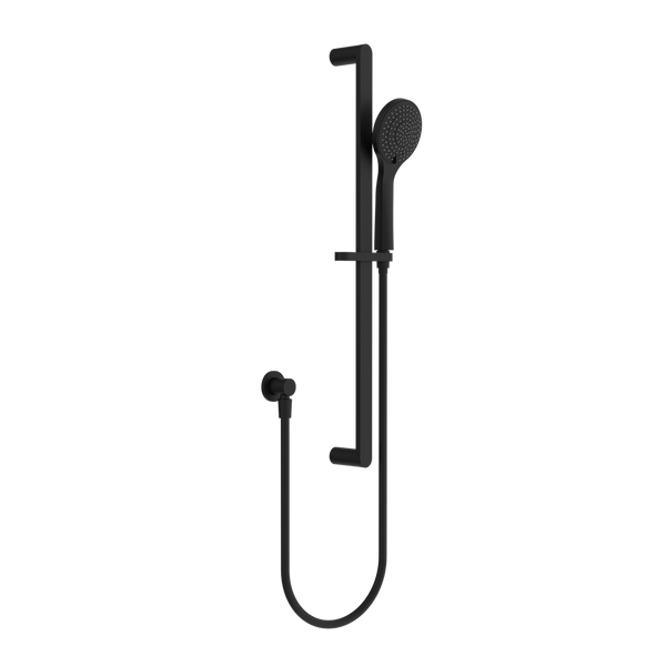 Ecco Shower Rail With Air Shower Matte Black