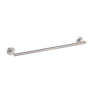 Dolce Single Towel Rail 700mm Brushed Nickel - Brushed Nickel