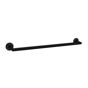 Dolce Single Towel Rail 700mm Matte Black - Matte Black