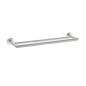 Dolce Double Towel Rail 700mm Brushed Nickel - Brushed Nickel