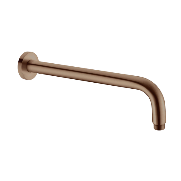 Round Shower Arm 500mm Length Brushed Bronze