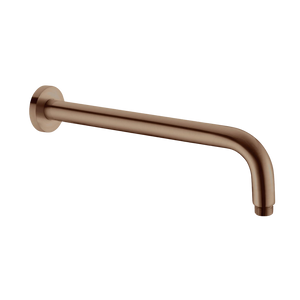 Round Shower Arm 500mm Length Brushed Bronze - Brushed Bronze